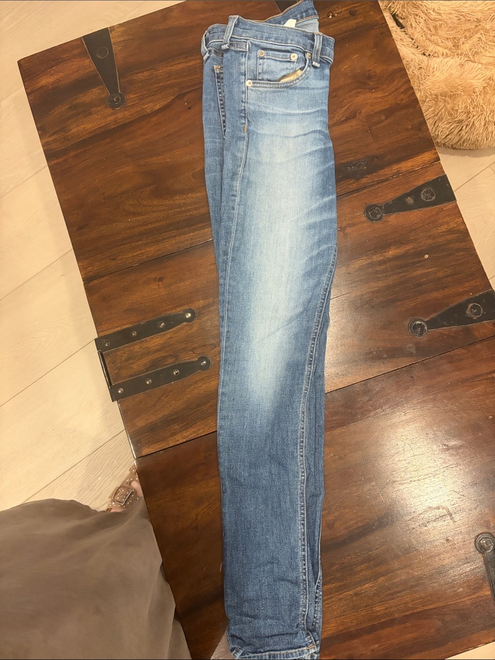 rag & bone Skinny Jeans in Light Blue Wash